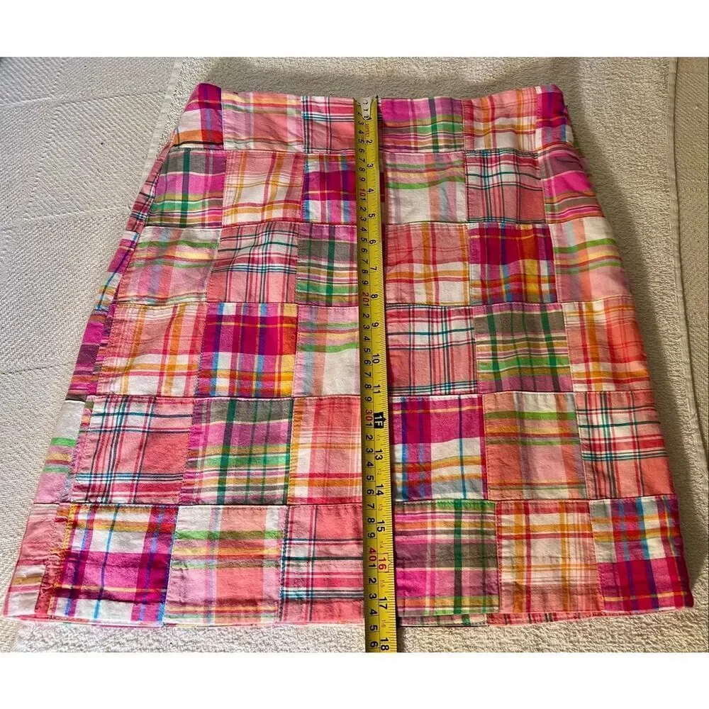 Talbots pink madras